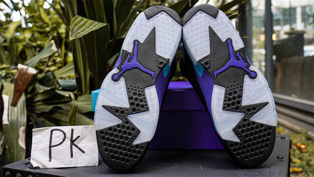 PK GOD Jordan Air Jordan 6 Aqua Black Purple RETAIL MATERIALS READY TO SHIP